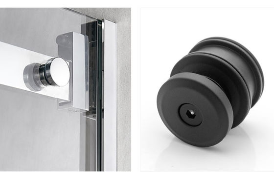 Sistema de deslizamento de porta de vidro única de 60 kg de alta carga com vidro seguro de 10-12 mm de espessura