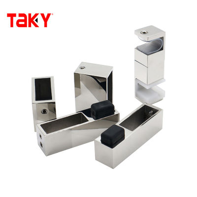 Conjunto de portas deslizantes de chuveiro de prata para equipamentos personalizados de gabinete de banho