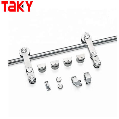 Quarto de chuveiro de vidro sem enquadramento Quarto de chuveiro de barracão de porta deslizante Kit de hardware com bandeja acrílica