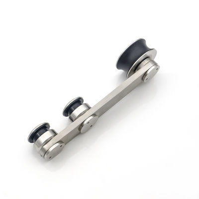 Quarto de chuveiro de vidro sem enquadramento Quarto de chuveiro de barracão de porta deslizante Kit de hardware com bandeja acrílica