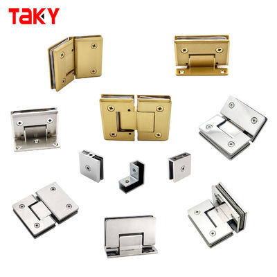 Top Performance 90 Graus Brass Duche Porta de Vidro Povit Cercas para fixado 8-12mm vidro
