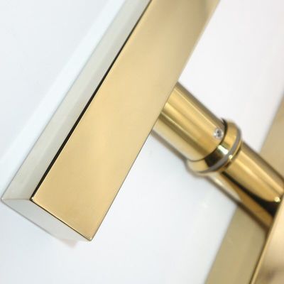 Adicione um toque de ouro ao seu banheiro com alças de porta de chuveiro de vidro de aço inoxidável
