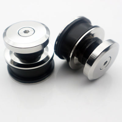 Kit de instalação de portas deslizantes de estilo quadrado sem enquadramento para acessórios de vidro de chuveiro