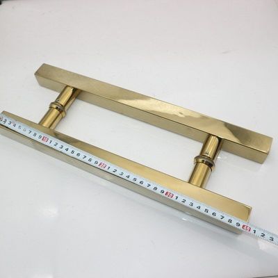 Adicione um toque de ouro ao seu banheiro com alças de porta de chuveiro de vidro de aço inoxidável