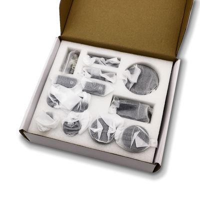 Espelho acabamento porta deslizante de vidro Kit de hardware para chuveiro porta de celeiro Puerta de Ducha