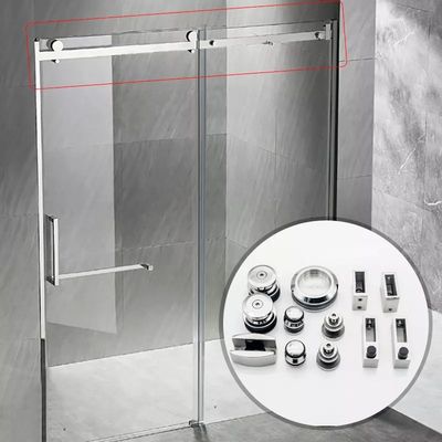 SS304 Quadrado 30 * 10mm Tubos de chuveiro de barra com porta deslizante