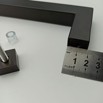 Bom design de aço inoxidável304 Porta puxar alça para banheiro portas de vidro em preto Matt