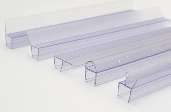 6-12MM Transparente PVC Sala de chuveiro vedação impermeável Banheiro vedação tira para porta de vidro