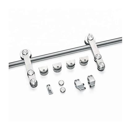 Modern Design Round Tray Sliding Barn Door Hardware Kit para sistema de trilhos pendurados duplos