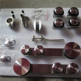 Modern Design Round Tray Sliding Barn Door Hardware Kit para sistema de trilhos pendurados duplos
