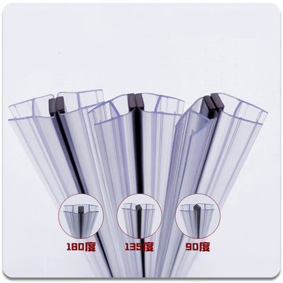 Portas de vidro transparentes Design de vidro impermeável Shower Portas de vedação de fita para 6-12MM
