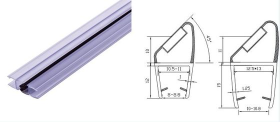Portas de vidro transparentes Design de vidro impermeável Shower Portas de vedação de fita para 6-12MM