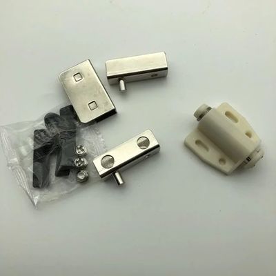 Conjunto de dobradiças de porta de vidro de funcionamento suave com fecho de captura magnética PSS/SSS