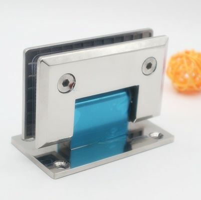 Quadrado Bevel vidro de aço inoxidável para a parede do chuveiro de porta de dobradiça para 800-1000MM largura da porta