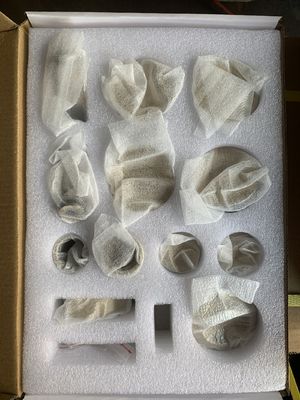 Acessório de porta deslizante de alta dureza e durabilidade para porta de vidro única em ouro polaco