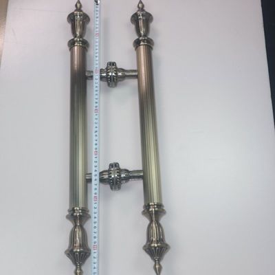Manobras de portas antigas de bronze de liga de zinco de estilo europeu para substituição de portas de hotel
