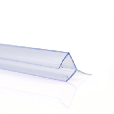 Transparente PVC resistente à água Faixas de vedação para porta de vidro de banheiro deslizante 6-12mm largura