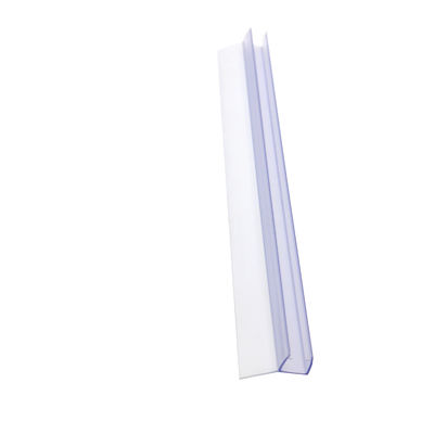 Transparente PVC resistente à água Faixas de vedação para porta de vidro de banheiro deslizante 6-12mm largura