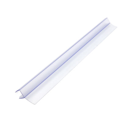 Transparente PVC resistente à água Faixas de vedação para porta de vidro de banheiro deslizante 6-12mm largura