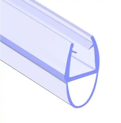 6-12mm Porta de chuveiro de vidro transparente varrer tiras à prova d'água com função de elevação longa