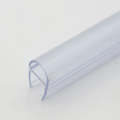 6-12mm Porta de chuveiro de vidro transparente varrer tiras à prova d'água com função de elevação longa