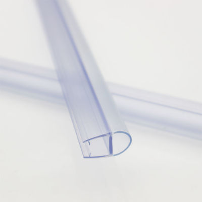 6-12mm Porta de chuveiro de vidro transparente varrer tiras à prova d'água com função de elevação longa