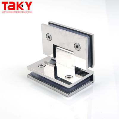 Grampos de engrenagem de aço inoxidável vidro para vidro Bisagra Ducha para Vidrio para vidro de 8-12mm