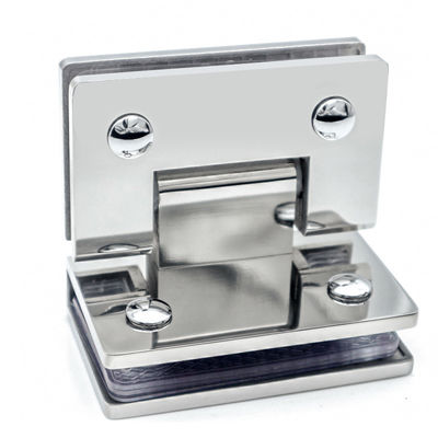 Grampos de engrenagem de aço inoxidável vidro para vidro Bisagra Ducha para Vidrio para vidro de 8-12mm