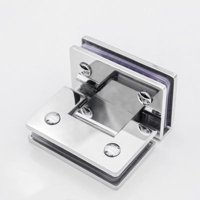 Grampos de engrenagem de aço inoxidável vidro para vidro Bisagra Ducha para Vidrio para vidro de 8-12mm