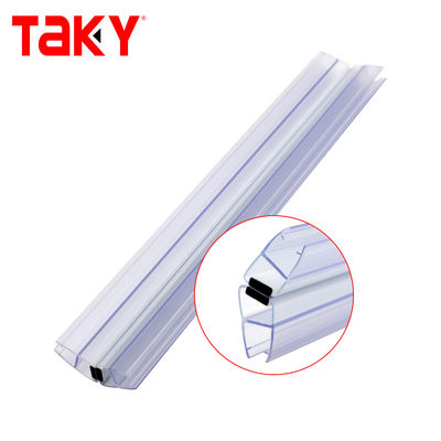 Faixa de vedação de PVC à prova d'água para chuveiro de vidro de 6 mm-10 mm porta deslizante estilo aberto deslizante
