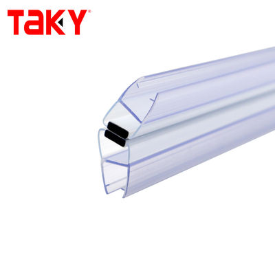 Faixa de vedação de PVC à prova d'água para chuveiro de vidro de 6 mm-10 mm porta deslizante estilo aberto deslizante