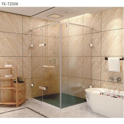 Casa de banho do hotel Essential Modern SS304 espelho porta do chuveiro deslizante para renovação