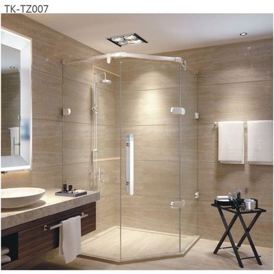 Casa de banho do hotel Essential Modern SS304 espelho porta do chuveiro deslizante para renovação