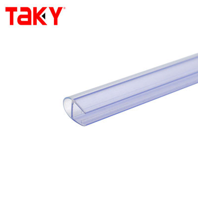 Super-Clar Color 6-12MM Ambiental Co-extrudido PVC Fecho de porta de chuveiro para porta de vidro
