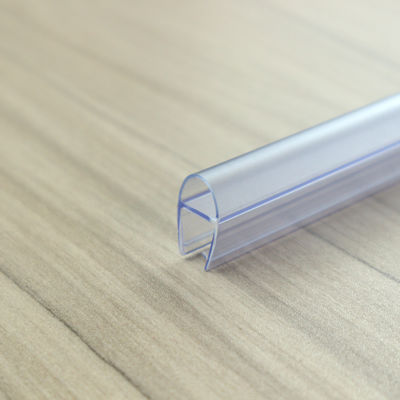 Faixa de vedação de chuveiro de extrusão H transparente para vedação de portas de PVC macio em banheiros