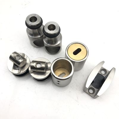Instalação de porta deslizante para 12 mm de vidro de forma moderna redonda Bar de vidro Hardware de porta de chuveiro