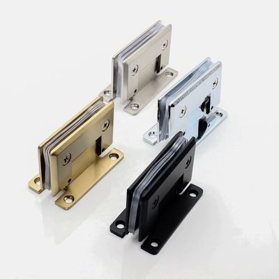 Porta de vidro sem enquadramento PSS/SSS/MB Finish 90 graus de latão sólido para porta do chuveiro
