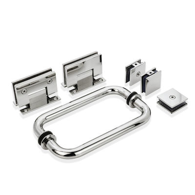 Long Life Quadrado 90 Graus Polido de aço inoxidável Suave fechado Escuro de chuveiro Vidro Pivot Door Hinges