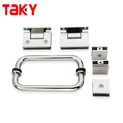 Long Life Quadrado 90 Graus Polido de aço inoxidável Suave fechado Escuro de chuveiro Vidro Pivot Door Hinges