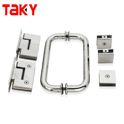 Long Life Quadrado 90 Graus Polido de aço inoxidável Suave fechado Escuro de chuveiro Vidro Pivot Door Hinges