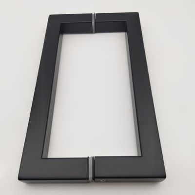 Hotel 8 polegadas Preto Matte D tipo aço inoxidável 304 Porta de vidro