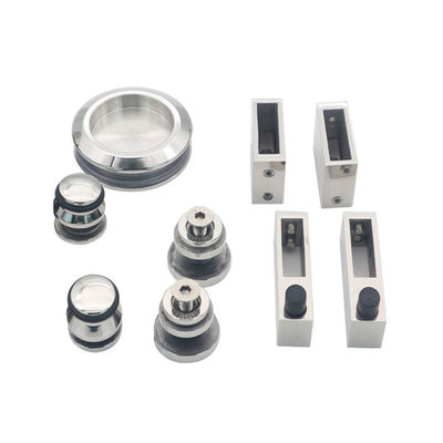 Kit de portas duplas de 6 pés com porta de chuveiro deslizante moderna e instalação de hardware ss304 resistente
