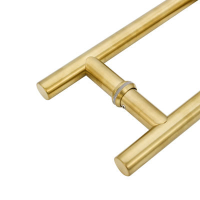 Estilo europeu de aço inoxidável vidro temperado de ouro puxar alça para janela de porta moderna