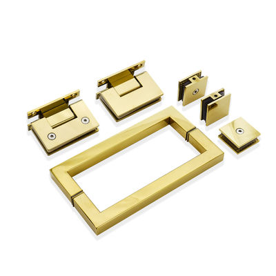 Kit de chuveiro de aço inoxidável com acessórios de hardware de ouro