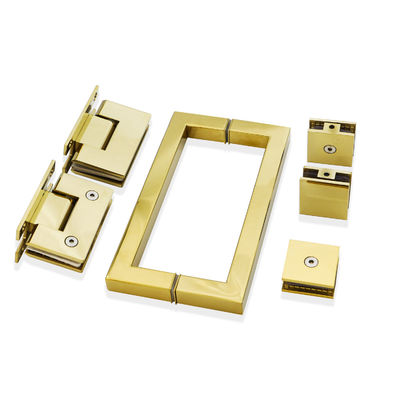 Kit de chuveiro de aço inoxidável com acessórios de hardware de ouro