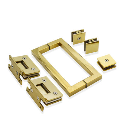 Kit de chuveiro de aço inoxidável com acessórios de hardware de ouro