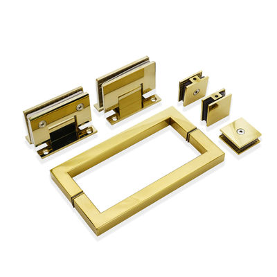 Kit de chuveiro de aço inoxidável com acessórios de hardware de ouro