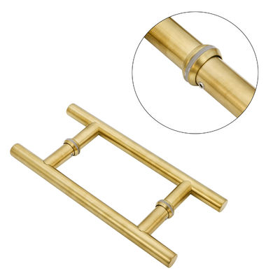 TK-H003 Luxury Steel Door Handle com acabamento de corte e design avançado de cetim / polido