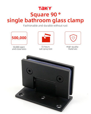 Mercado americano 304 aço inoxidável Matt preto sem quadro Pivot Glass Duche portas dobradiça