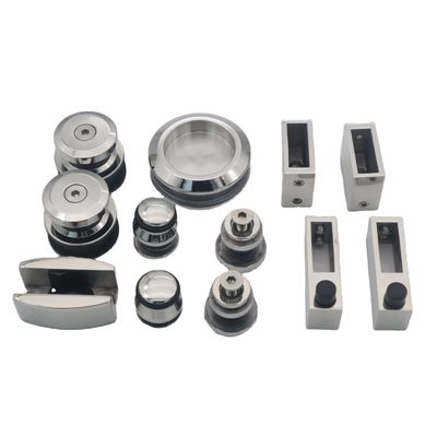 Kit de portas duplas de 6 pés com porta de chuveiro deslizante moderna e instalação de hardware ss304 resistente